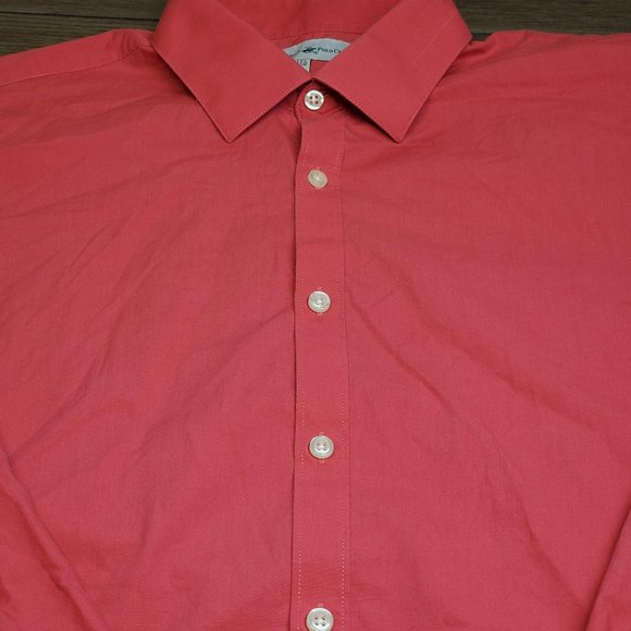 Beverly Hills Polo Club XL button up Red long slee - Picture 3 of 7